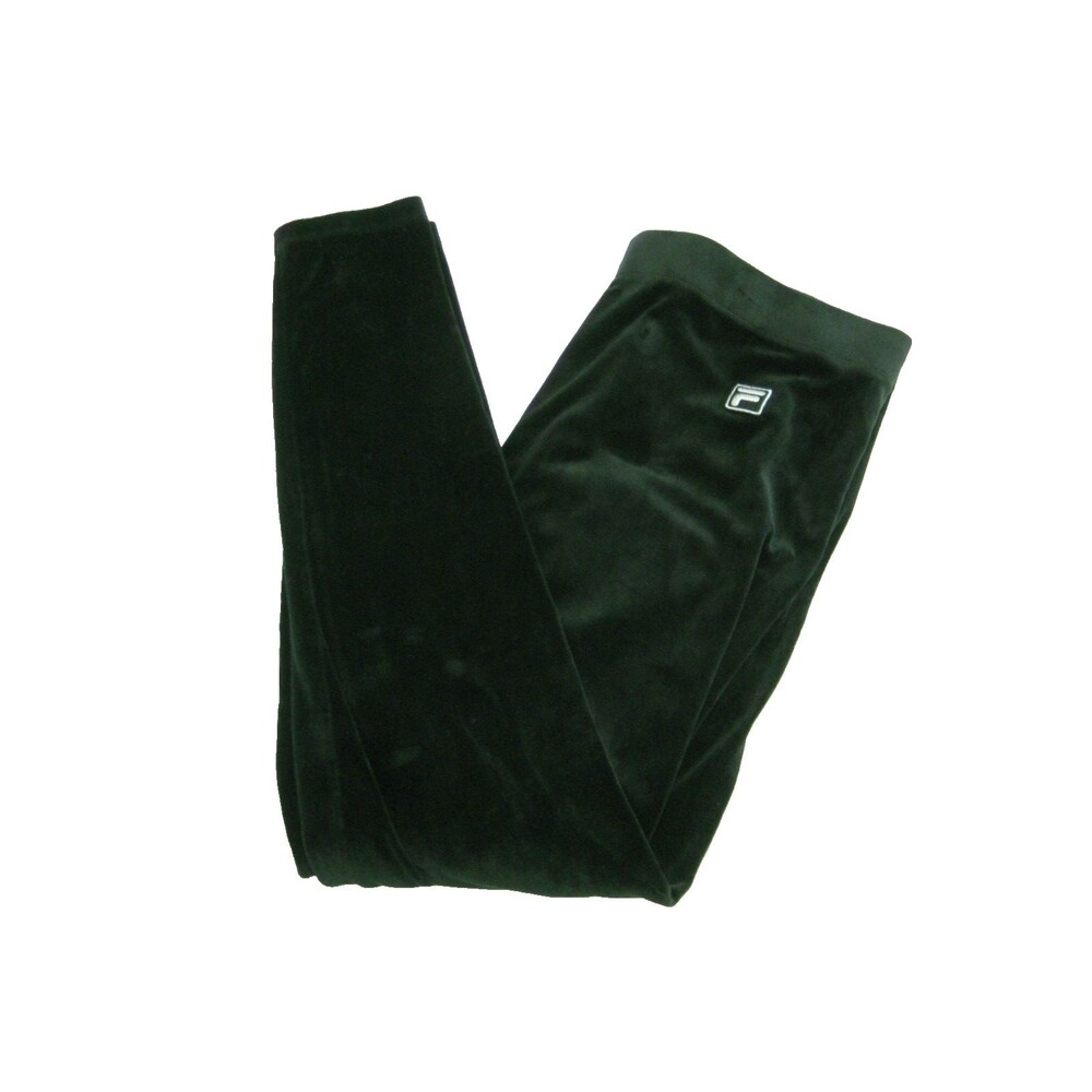 FILA Velour Athletic Lounge Pants Women's 2XL Logo Sweatpants Fitness Bottoms